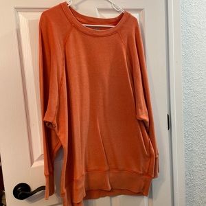 Aerie burnt orange relaxed fit sweatshirt, long